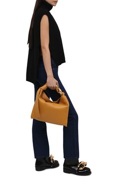 Женские резиновые сапоги chain JW ANDERSON черного цвета, арт. ANW37021A/14079 | Фото 2 (Каблук высота: Низкий; Региональные ограничени�я белый список (Axapta Mercury): Не проставлено; Материал сплава: Проставлено; Высота голенища: Низкие; Каблук тип: Устойчивый; Материал утеплителя: Без утеплителя; Материал внутренний: Текстиль; Подошва: Плоская; Драгоценные камни: Проставлено; Материал внешний: Резина)