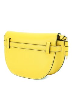 Женская поясная сумка gate mini LOEWE желтого цвета, арт. 321.54.Z58 | Фото 3 (Материал: Натуральная кожа; Стили: Классический; Размер: mini; Ремень/цепочка: На ремешке; Статус проверки: Проверена категория)