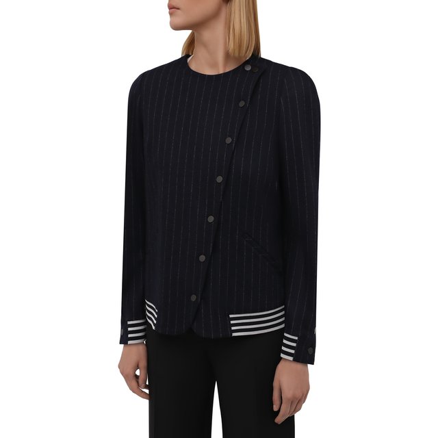 Жакет из шерсти и хлопка Giorgio Armani  6KAG53/AJDEZ Фото 3