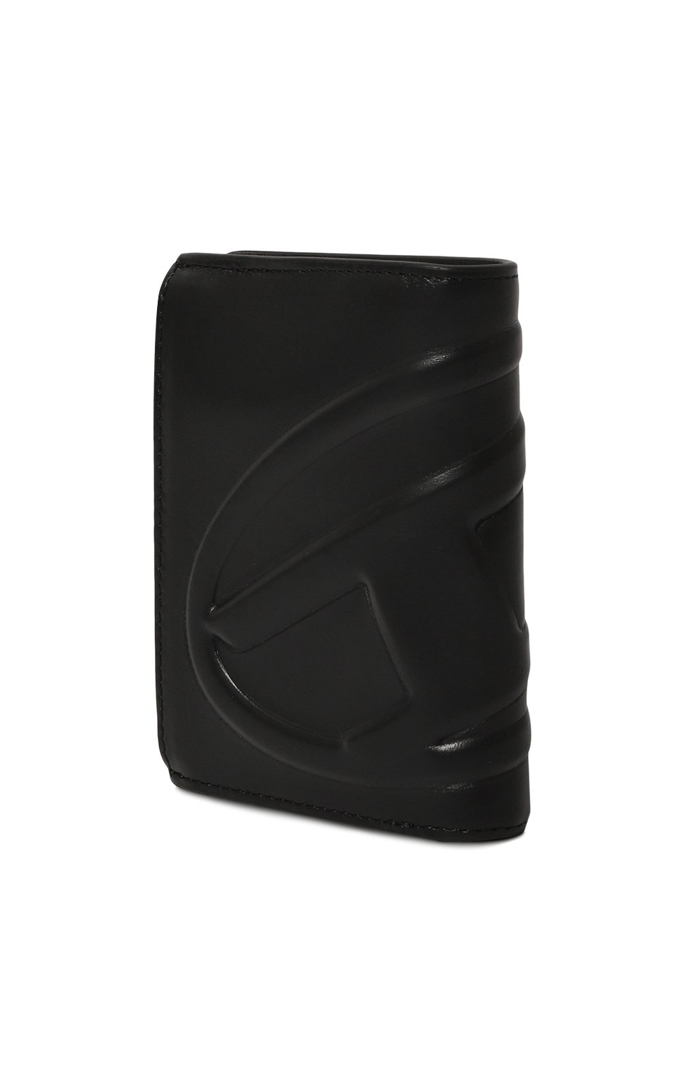 Женский кожаный футляр для кредитных карт DIESEL черного цвета, арт. X09738/P5470 | Фото 2 (Материал: Натуральная кожа; Материал сплава: Проставлено; Нос: Не проставлено)