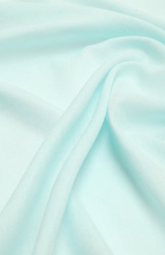 Женский шарф из шелка и хлопка GIORGIO ARMANI голубого цвета, арт. 795297/3R709 | Фото 3 (Материал: Текстиль, Шелк, Хлопок; Материал сплава: Проставлено; Нос: Не проставлено)