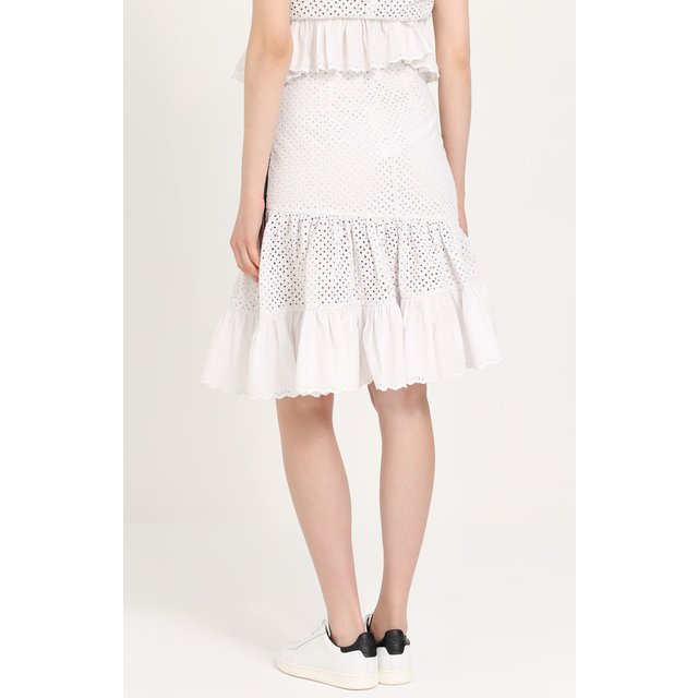 фото Кружевная юбка-миди с оборками sonia by sonia rykiel
