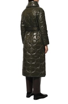 Женская стеганая куртка ANTONELLI FIRENZE хаки цвета, арт. HEB0/H7968-365C | Фото 4 (Кросс-КТ: Куртка, Утепленный; Рукава: Длинные; Материал внешний: Синтетический материал; Материал подклада: Синтетический материал; Длина (верхняя одежда): Длинные; 1-2-бортные: Однобортные; Размерность: Маломерит; Стили: Кэжуэл)