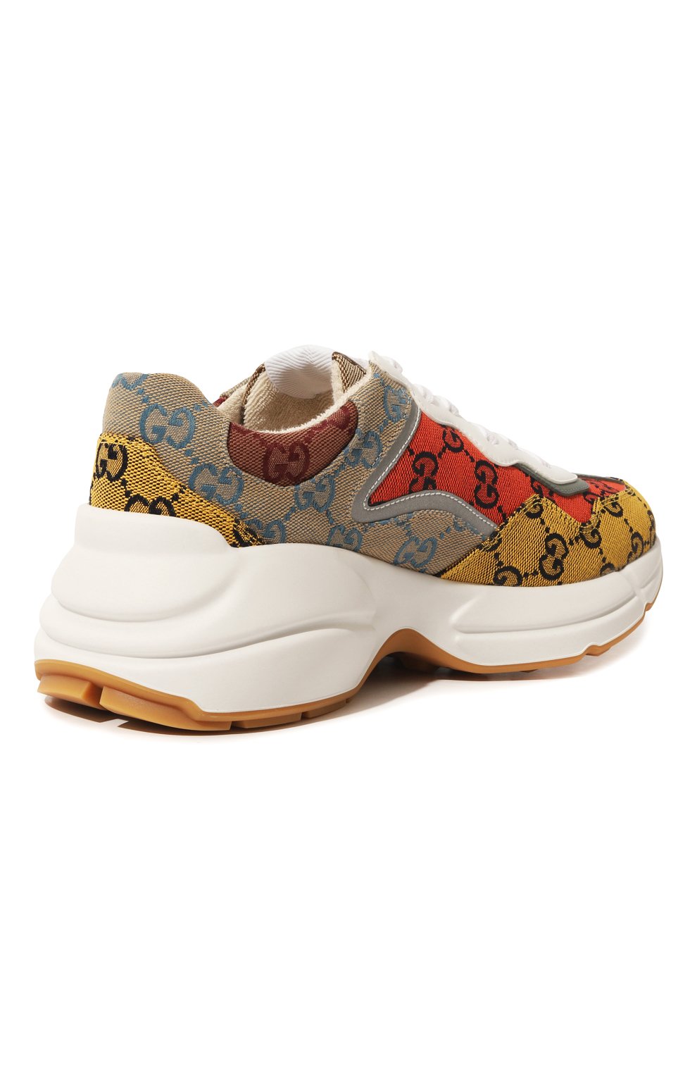 фото Текстильные кроссовки rhyton multicolor gucci