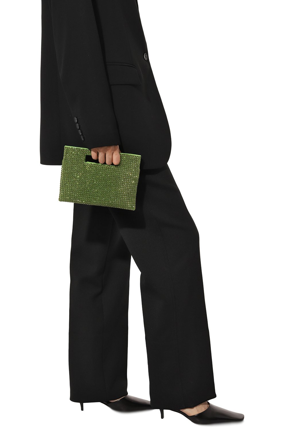 Женская сумка lucinda nano CULT GAIA зеленого цвета, арт. SH2544PS | Фото 2 (Сумки-технические: Сумки top-handle; Материал сплава: Проставлено; Материал: Текстиль; Драгоценные камни: Проставлено; Размер: small)