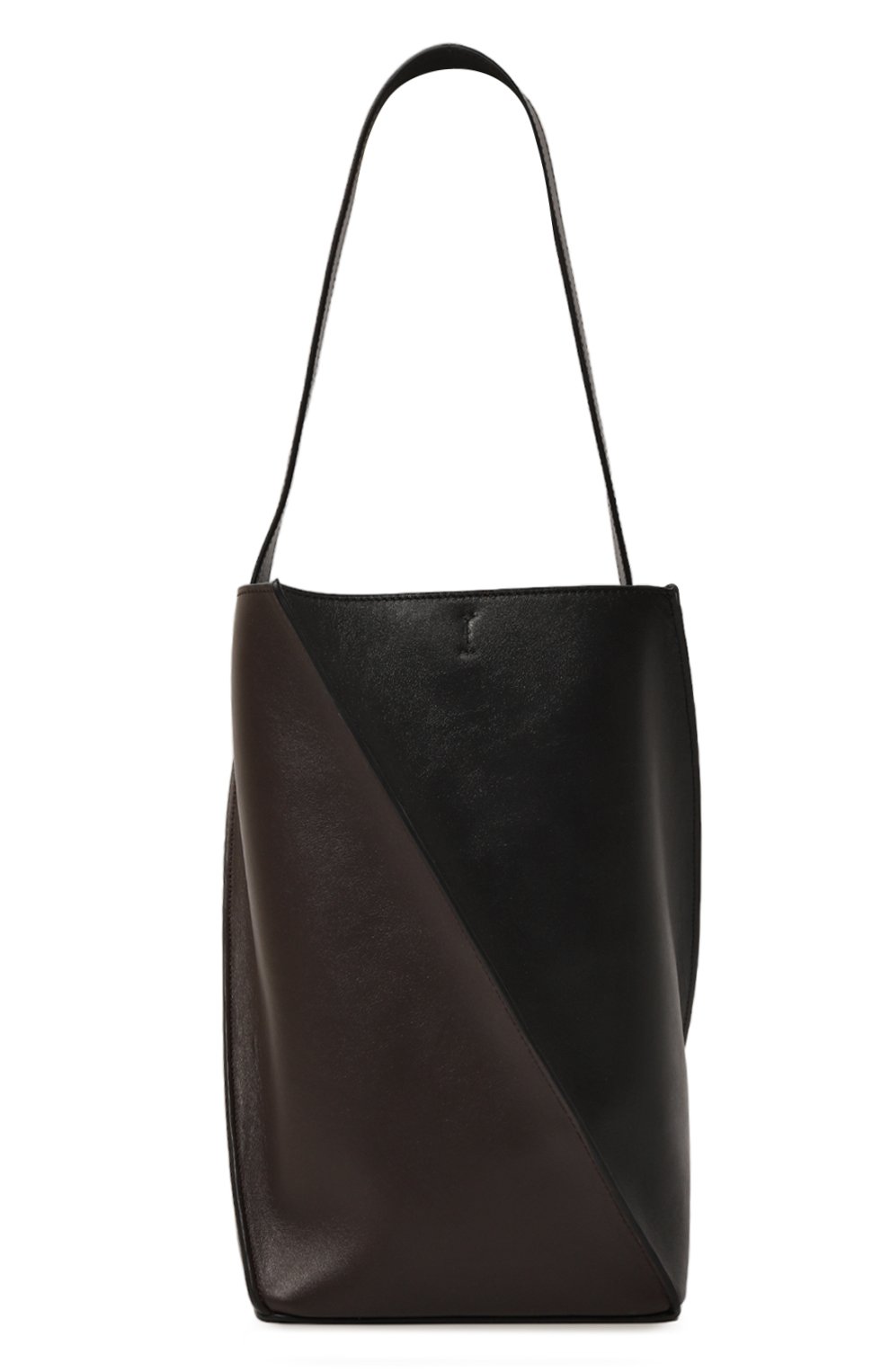 Женский сумка-тоут swirl YUZEFI черного цвета, арт. YUZSS23-HB-ST-L005 | Фото 6 (Сумки-технические: Сумки-шопперы; Размер: medium; Материал: Натуральная кожа; Материал сплава: Простав лено; Драгоценные камни: Проставлено)
