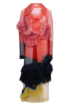 Женский шелковый тренч DRIES VAN NOTEN разноцветного цвета, арт. 211-10241-2086 | Фото 1 (Материал внешний: Шелк, Синтетический материал; Рукава: Длинные; Региональные ограничения белый список (Axapta Mercury): RU; Длина (верхняя одежда): Длинные; Стили: Романтичный)