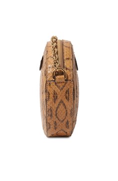 Женская сумка ophidia gg GUCCI коричневого цвета, арт. 550618 L1G0G | Фото 4 (Сумки-технические: Сумки через плечо; Материал: Экзотическая кожа, Натуральная кожа; Размер: mini; Ремень/цепочка: На ремешке)