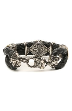 Мужской браслет готика GL JEWELRY серебряного цвета, арт. M410005-S97B-01 | Фото 2 (Материал: Натуральная кожа; Региональные ограничения белый список (Axapta Mercury): RU)