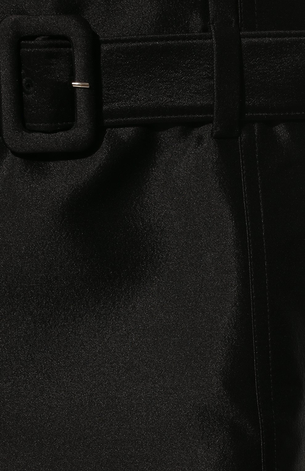 Женская юбка PRADA черного цвета, арт. P108UH-BH7-F0002-221 | Фото 5 (Материал внешний: Шерсть, Шелк; Длина Ж (юбки, платья, шорты): Мини; Стили: Гранж; Женское Кросс-КТ: Юбка-одежда; Материал сплава: Проставлено; Драгоценные камни: Проставлено)