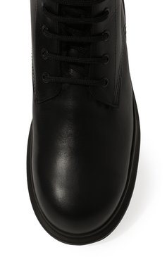 Мужские кожаные ботинки ALEXANDER MCQUEEN черного цвета, арт. 604235/WHXE2 | Фото 6 (Материал утеплителя: Натуральный мех; Мужское Кросс-КТ: Ботинки-обувь, Байкеры-обувь, зимние ботинки; Материал внутренний: Натуральная кожа; Подошва: Массивная; Статус проверки: Проверена категория)