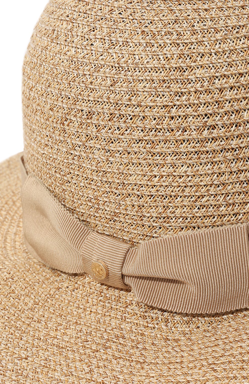 Женская шляпа INVERNI бежевого цвета, арт. 5590 CC | Фото 4 (Материал: Текстиль, Растительное волокно; Материал сплава: Проставлено; Нос: Не проставлено)