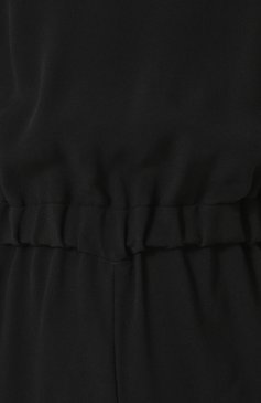 Женский приталенный мини-комбинезон из вискозы GIORGIO ARMANI черного цвета, арт. WAD04T/WA108 | Фото 5 (Принт: Без принта; Рукава: Короткие; Случай: Повседневный; Материал внешний: Вискоза; Материал подклада: Шелк; Длина (брюки, джинсы): Укороченные; Женское Кросс-КТ: Комбинезон-одежда; Статус проверки: Проверена категория)