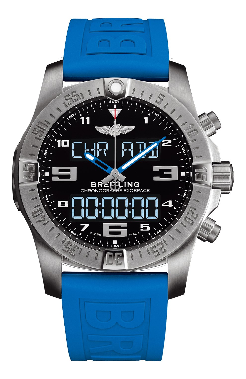 Мужские часы exospace b55 BREITLING бесцветного цвета, арт. EB5510H21B1S1 | Фото 1 (Механизм: Кварц; Материал корпуса: Титан; Цвет циферблата: Чёрный)