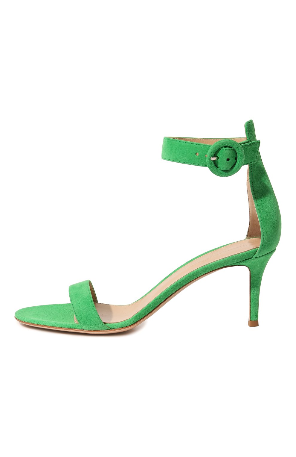 Замшевые босоножки Portofino 70 Gianvito Rossi  G60088.70RIC.CAMGREE Фото 4