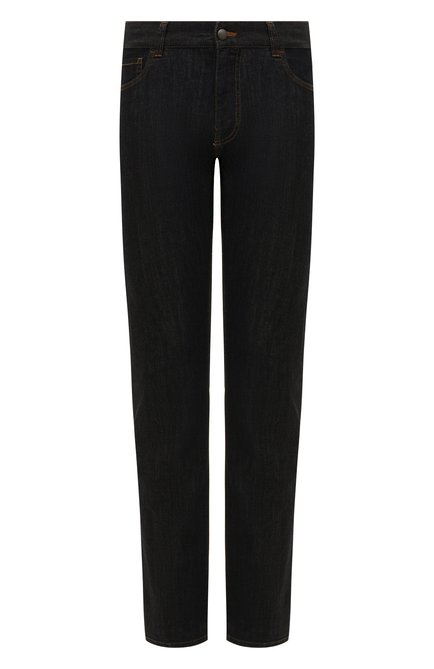 Мужские джинсы CANALI черного цвета, арт. 91700/PD00018 | Фото 1 (Материал внешний: Хлопок, Деним; Длина (брюки, джинсы): Стандартные; Кросс-КТ: Деним; Силуэт М (брюки): Прямые)