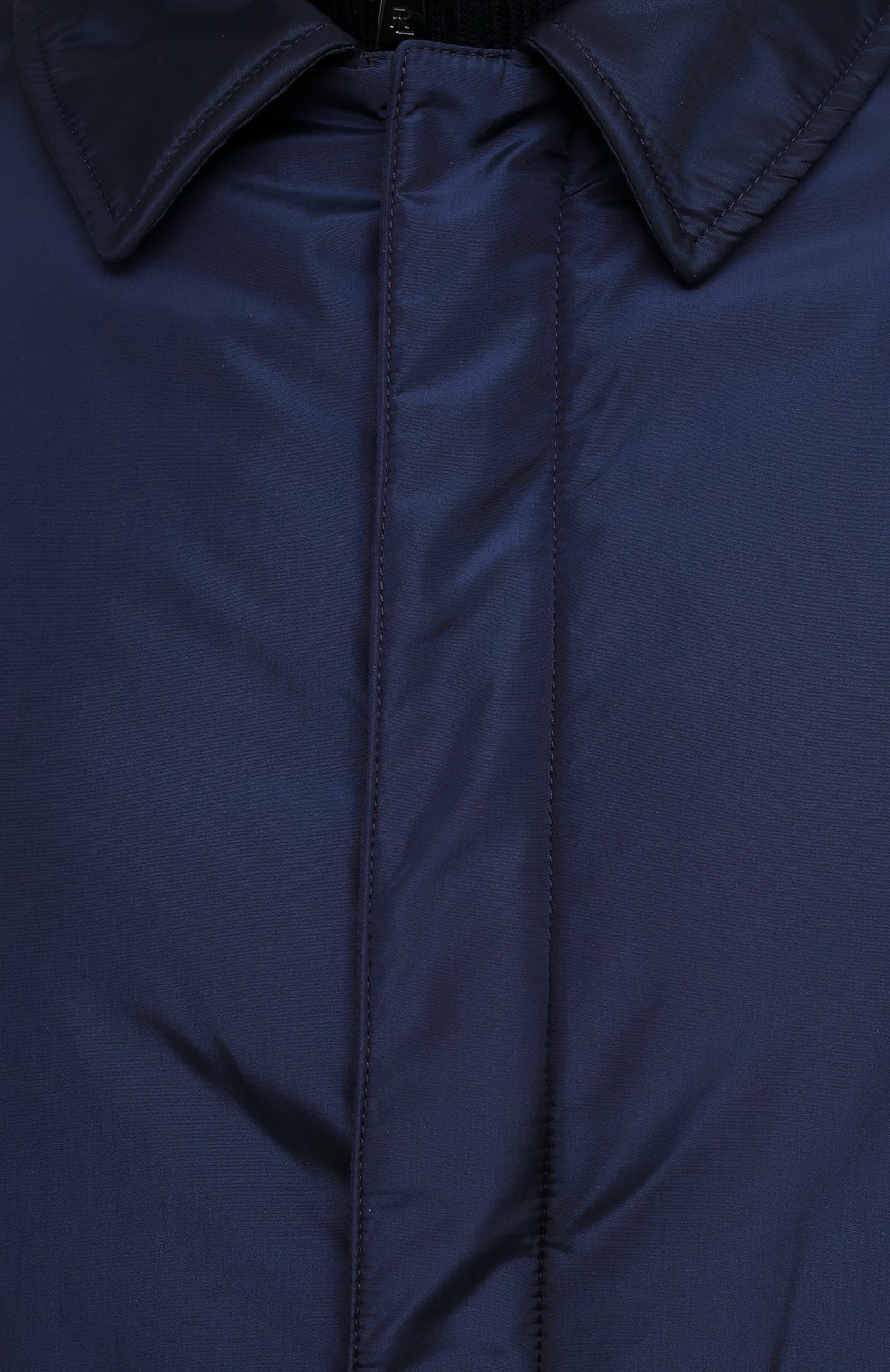 Мужская пуховая куртка ZILLI SPORT темно-синего цвета, арт. MAU-ZS005-00000/0001 | Фото 5 (Кросс-КТ: Куртка; Материал внешний: Шелк, Синтетический материал; Рукава: Длинные; Региональные ограничения белый список (Axapta Mercury): Не проставлено, RU; Материал сплава: Проставлено; Стили: Классический; Мужское Кросс-КТ: Куртка-пуховая; Материал подклада: Синтетический материал; Драгоценные камни: Проставлено; Длина (верхняя одежда): Короткие; Материал утеплителя: Пух и перо)
