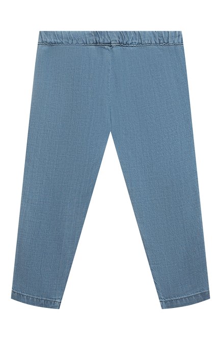 Детские брюки TARTINE ET CHOCOLAT голубого цвета, арт. TU22011/18M-3A | Фото 2 (Ростовка одежда: 18 мес | 86 см, 24 мес | 92 см, 36 мес | 98 см)