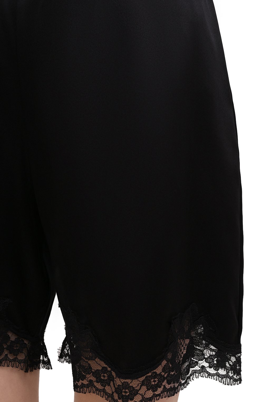 Женские шорты из шелка и хлопка DOLCE & GABBANA черного цвета, арт. 03A30T/FUAD8 | Фото 5 (Женское Кросс-КТ: Шорты; Материал внешний: Шелк)