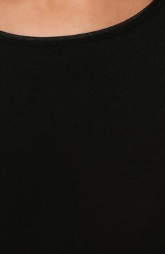Женское боди WOLFORD черного цвета, арт. 75079 | Фото 4 (Женское Кросс-КТ: Боди-белье; Рукава: Длинные; Материал внешний: Синтетический материал, Хлопок)