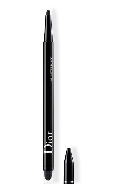 Водостойкая подводка для глаз diorshow 24h stylo, 091 матовый черный DIOR бесцветного ц вета, арт. C014300091 | Фото 1