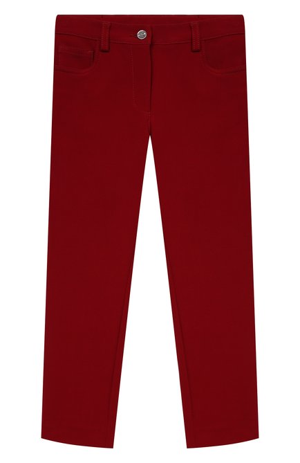 Детские брюки DOLCE & GABBANA бордового цвета, арт. L52P12/G7XRZ/8-14 | Фото 1 (Материал внешний: Синтетический материал, Вискоза; Девочки Кросс-КТ: Брюки-одежда; Региональные ограничения белый список (Axapta Mercury): RU; Случай: Повседневный; Ростовка одежда: 10 - 11 лет | 140 - 146см, 12 лет | 152 см, 8 лет | 128 см)