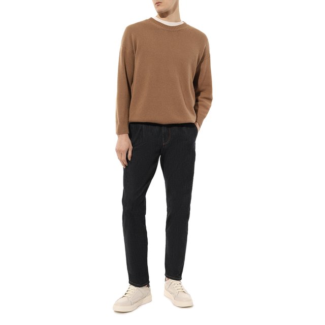 фото Кожаные кеды emporio armani