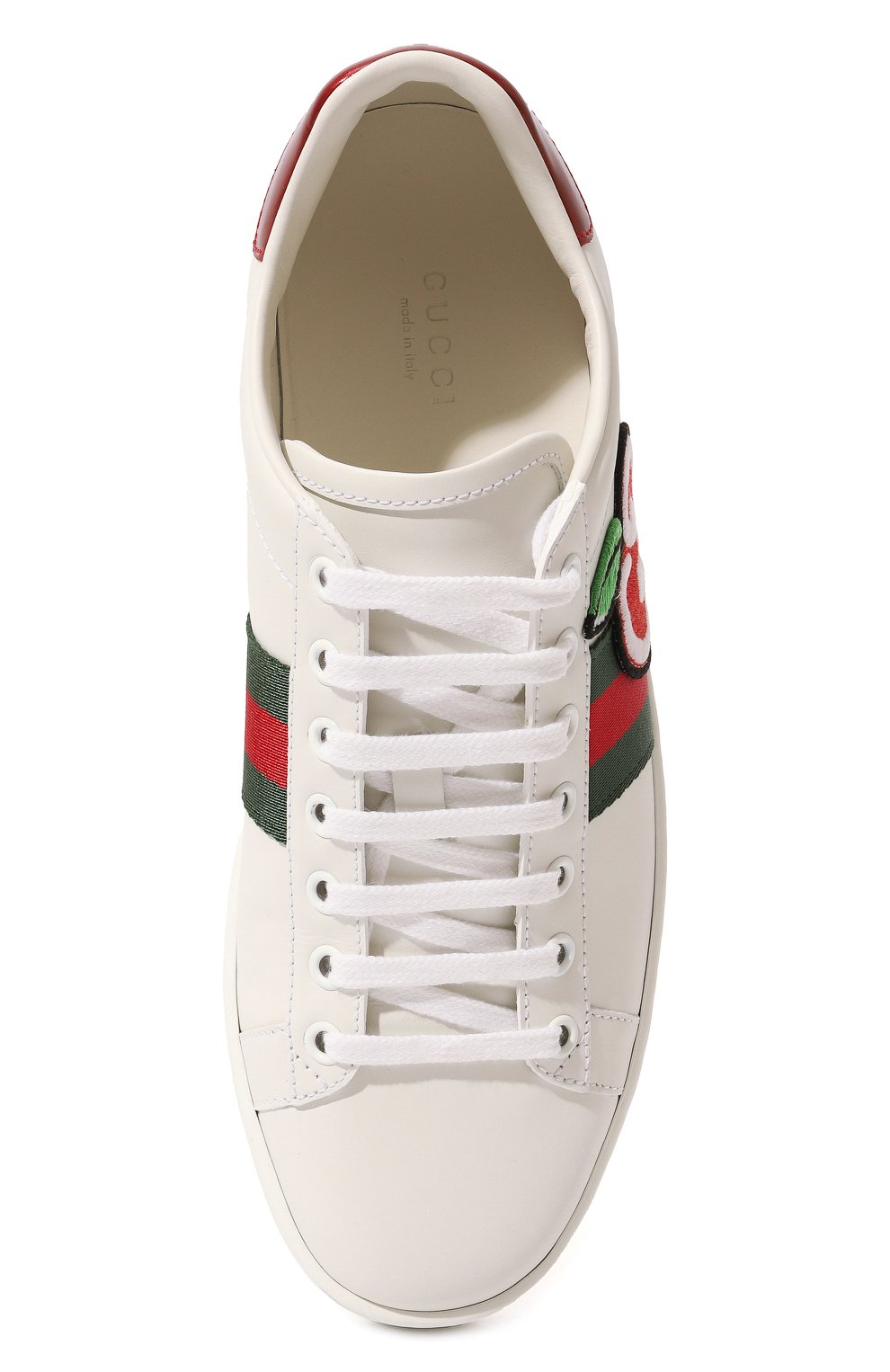 Кожаные кеды Ace Gucci  611377 DOPE0 Фото 6