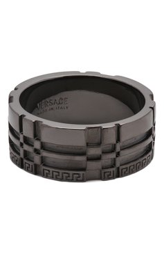 Мужское кольцо VERSACE серебряного цвета, арт. 1000865/1A00620 | Фото 3 (Материал: Металл)