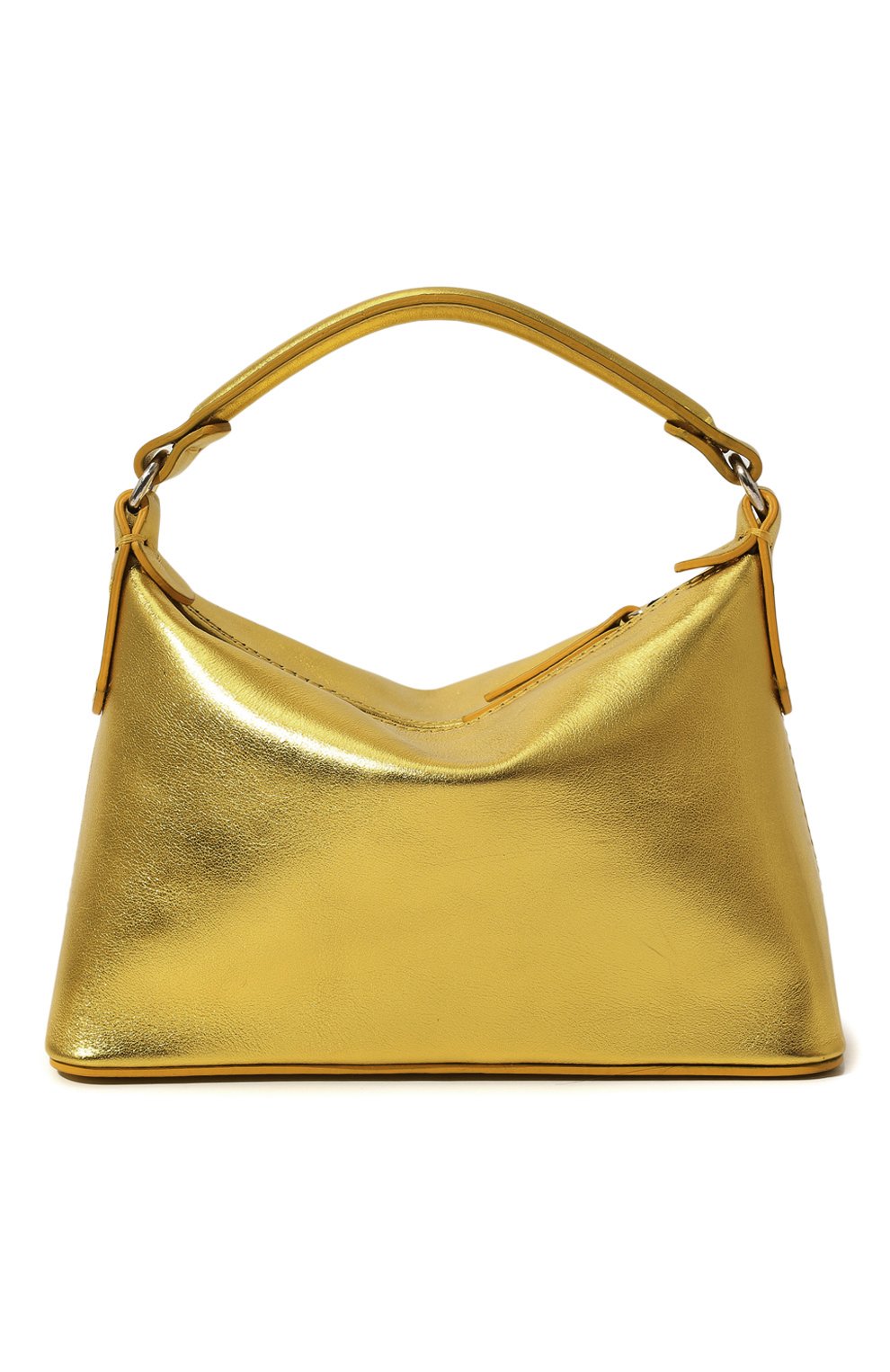 Женская сумка leonie hanne x liu jo LIU JO золотого цвета, арт. AA2502PX186S1206 | Фото 6 (Сумки-технические: Сумки через плечо, Сумки top-handle; Материал: Натуральная кожа; Размер: mini)