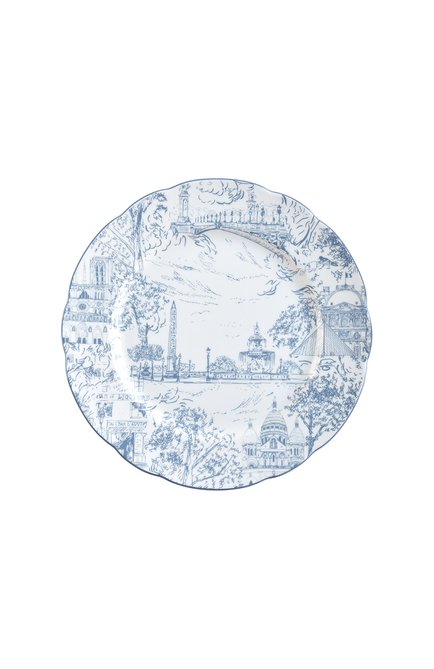 Тарелка обеденная tout paris BERNARDAUD синего цвета по цене 9530 руб., арт. 1980/13 | Фото 1