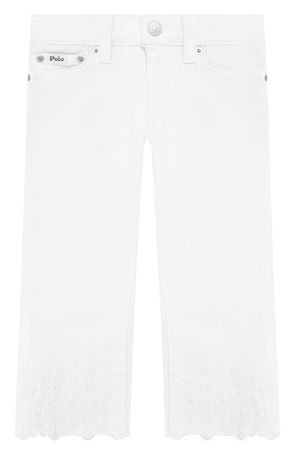 Укороченные джинсы с вышивкой Polo Ralph Lauren
