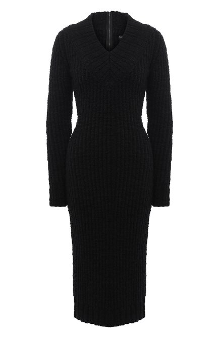 Женское шерстяное платье DOLCE & GABBANA черного цвета по цене 224500 руб., арт. FXA84T/JAM73 | Фото 1