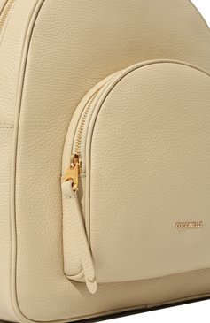 Женский рюкзак lea COCCINELLE кремвого цвета, арт. E1 M60 14 02 01 | Фото 3 (Материал: Натуральная кожа; Стили: Кэжуэл; Размер: large)