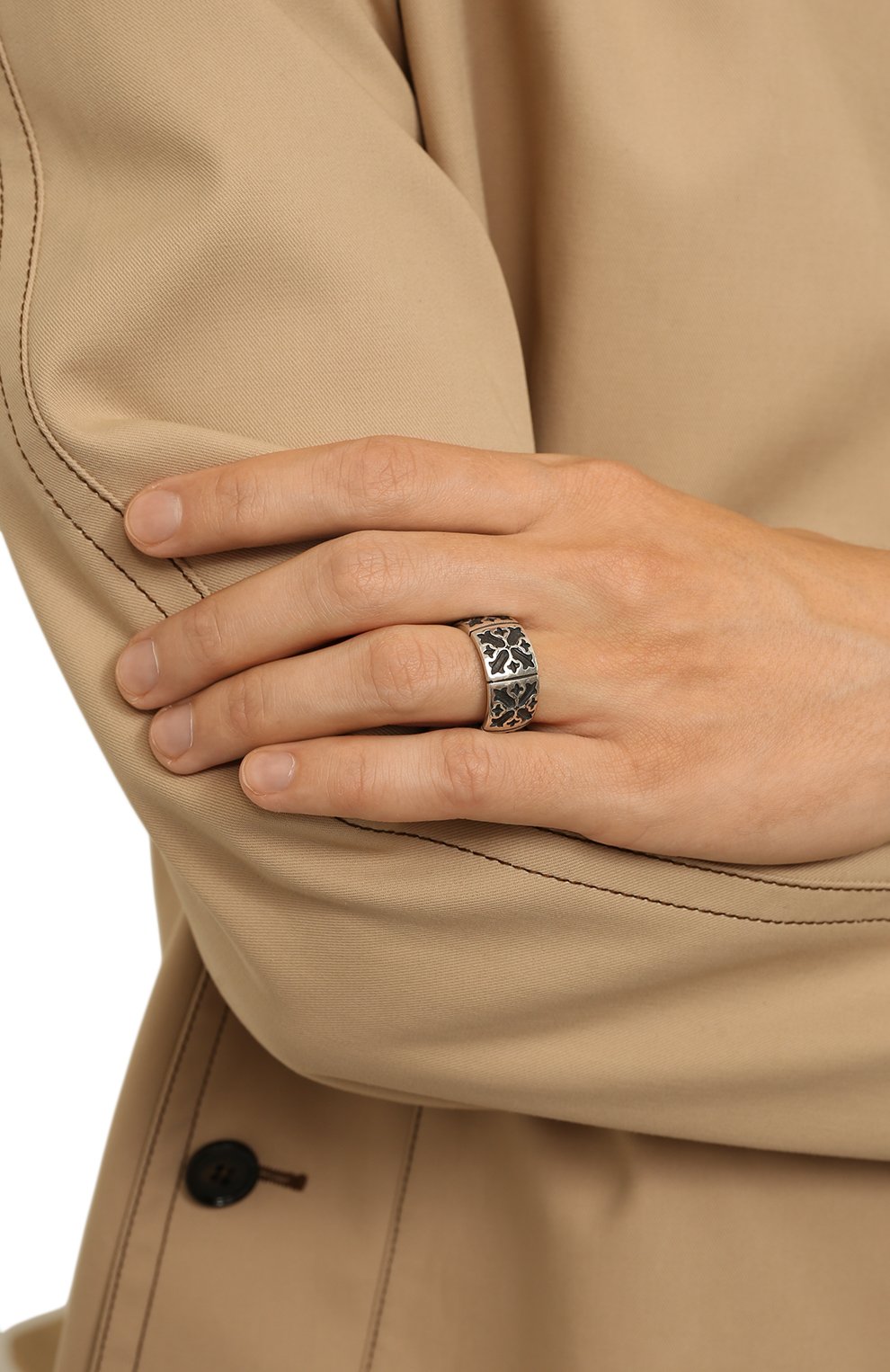 Мужское серебряное кольцо гротеск GL JEWELRY серебряного цвета, арт. M700005-S97-01 | Фото 2 (Материал: Серебро)