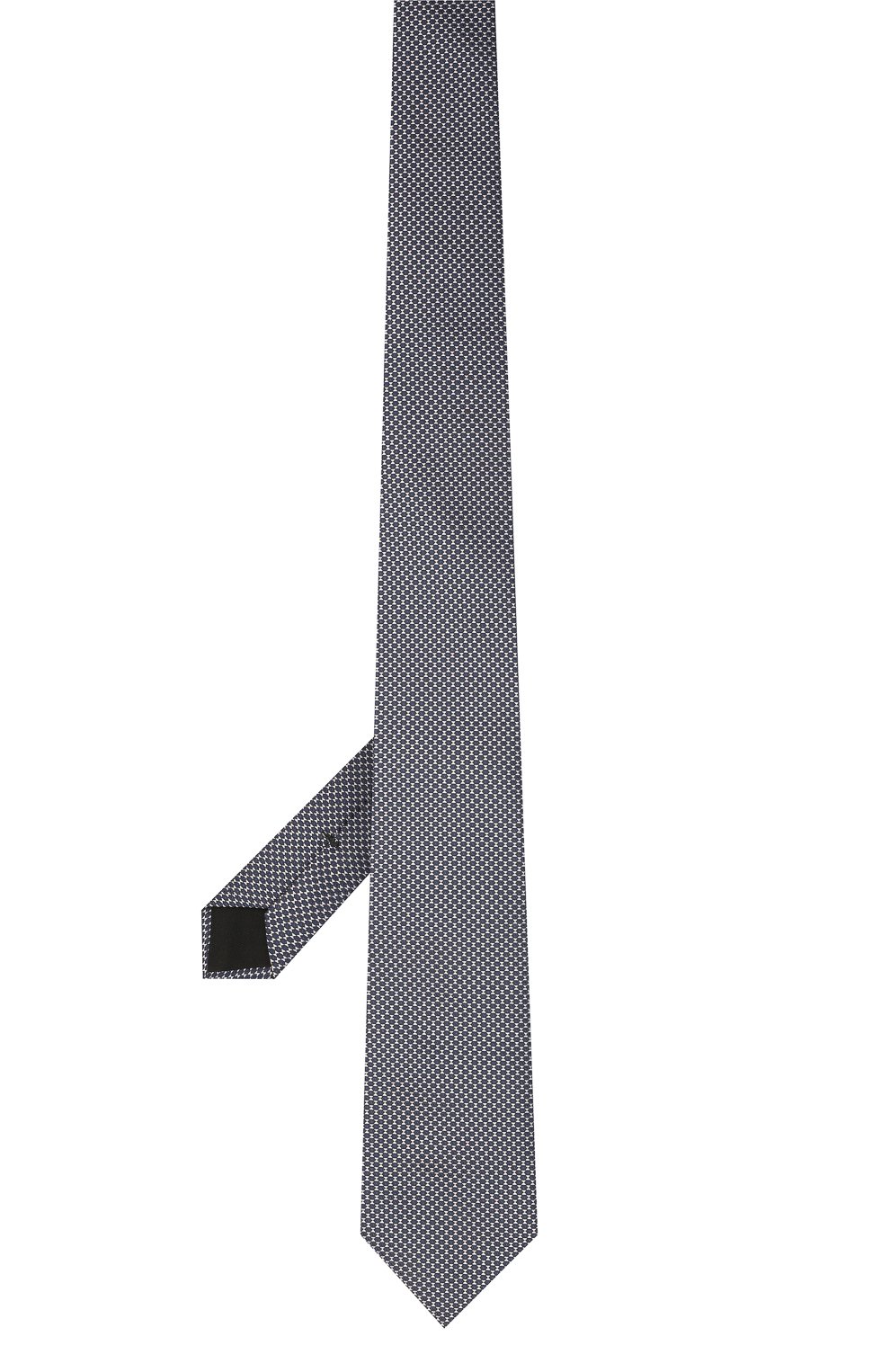 Мужской шелковый галстук BOSS темно-синего цвета, арт. 50461565 | Фото 2 (Принт: С принтом; Материал: Текстиль, Шелк)