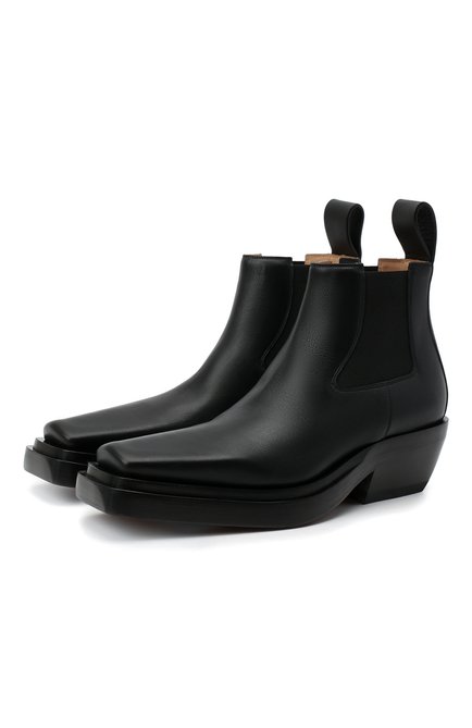 Женские кожаные ботинки bv lean BOTTEGA VENETA черного цвета по цене 148000 руб., арт. 639830/V00M0 | Фото 1