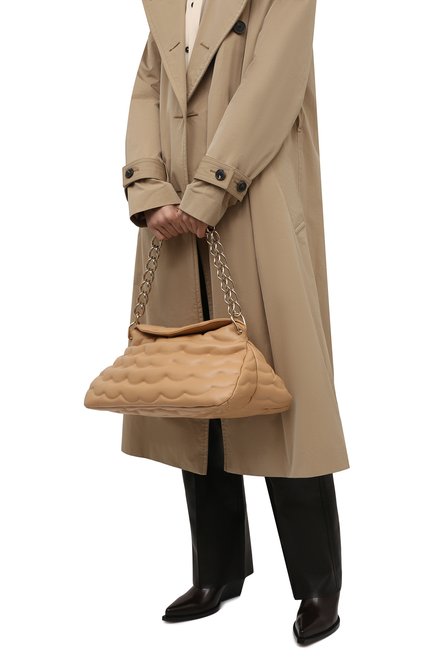 Женская сумка juana CHLOÉ бежевого цвета, арт. CHC21WS275F55 | Фото 2 (Размер: large; Материал: Натуральная кожа; Сумки-технические: Сумки top-handle)