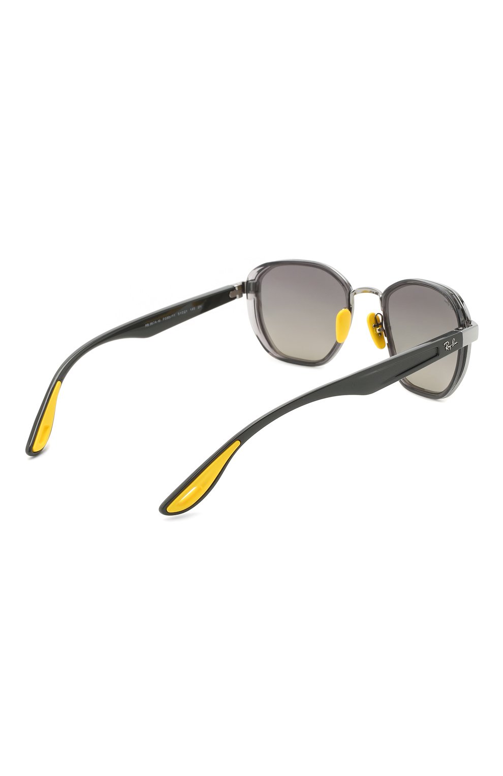 Женские солнцезащитные очк и RAY-BAN серого цвета, арт. 3674M-F03011 | Фото 5 (Кросс-КТ: С/з-унисекс; Региональные ограничения белый список (Axapta Mercury): RU; Тип очков: С/з; Оптика Гендер: оптика-унисекс; Очки форма: Прямоугольные)