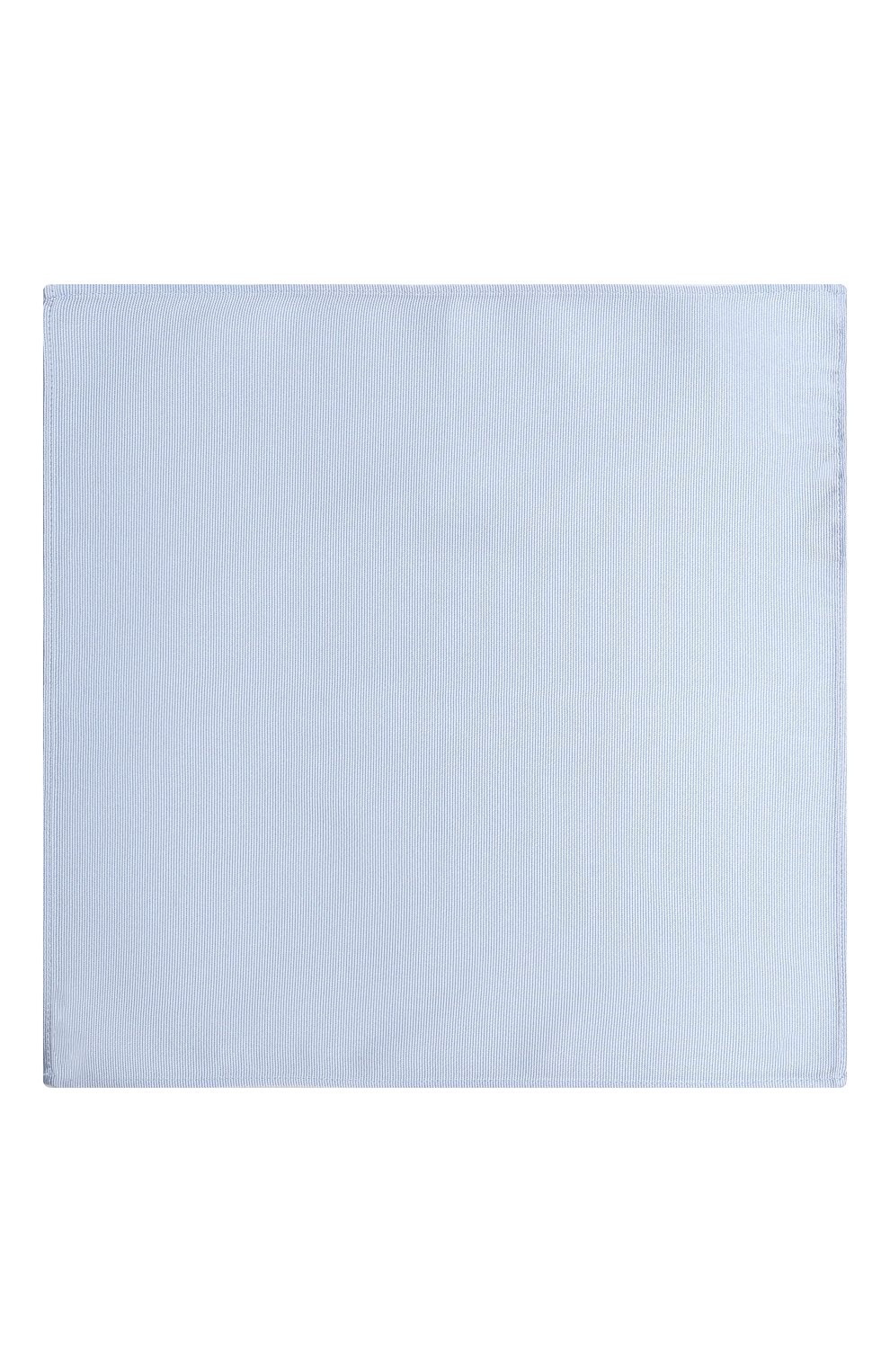Мужской шелковый платок VAN LAACK голубого цвета, арт. LE0N-ME/K04264 | Фото 3 (Материал: Текстиль, Шелк; Материал сплава: Проставлено; Нос: Не проставлено)