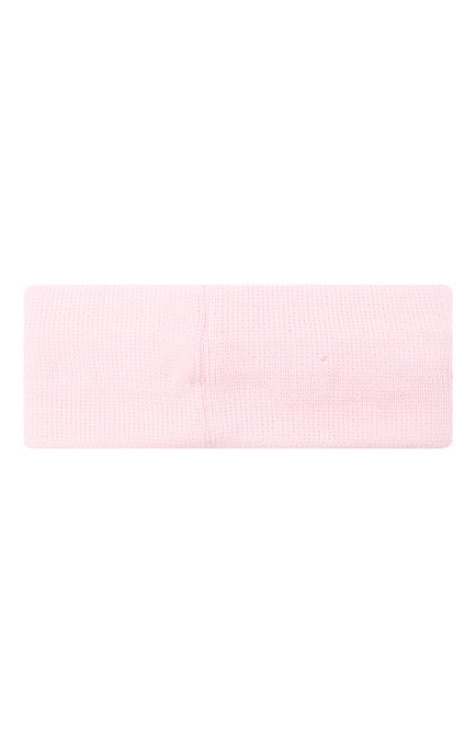 Детская шерстяная повязка CATYA розового цвета, арт. 024814 | Фото 2 (Материал: Шерсть, Текстиль; Региональные ограничения белый список (Axapta Mercury): RU)