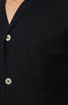 Мужская хлопковая пижама ROBERTO RICETTI темно-синего цвета, арт. PIGIAMA VENEZIA LUNG0/LX2704 | Фото 7 (Рукава: Длинные; Длина (брюки, джинсы): Стандартные; Кросс-КТ: домашняя одежда; Длина (для топов): Стандартные; Материал внешний: Хлопок)