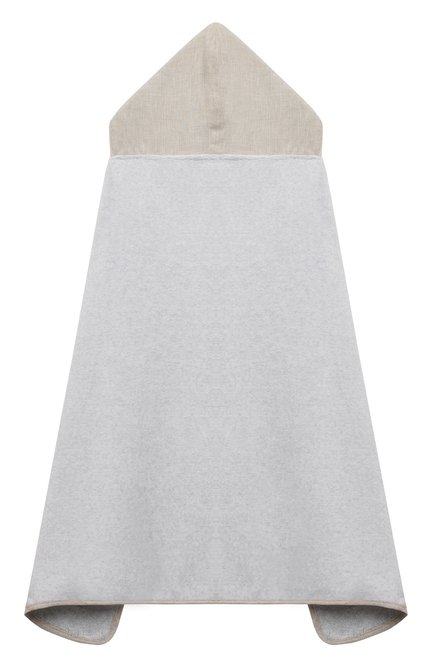 Детского полотенце BRUNELLO CUCINELLI светло-серого цвета, арт. BB925L136 | Фото 2 (Материал: Хлопок, Текстиль)