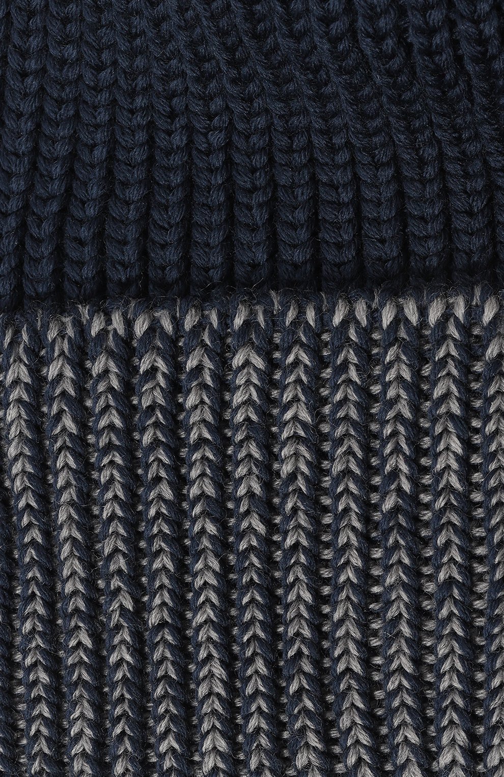 Детского шерстяная шапка CATYA темно-синего цвета, арт. 327712 | Фото 3 (Материал: Текстиль, Шерсть; Материал сплава: Проставлено; Нос: Не проставлено)