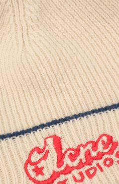Мужская шерстяная шапка acne studios x grant levy-lucero ACNE STUDIOS светло-бежевого цвета, арт. C40199/M | Фото 3 (Материал: Текстиль, Шерсть; Кросс-КТ: Трикотаж)