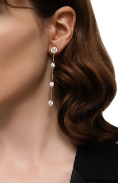 Женские серьги constella SWAROVSKI золотого цвета, арт. 5622721 | Фото 2 (Региональные ограничения белый список (Axapta Mercury): Не проставлено; Нос: Не проставлено; Материал: Металл)