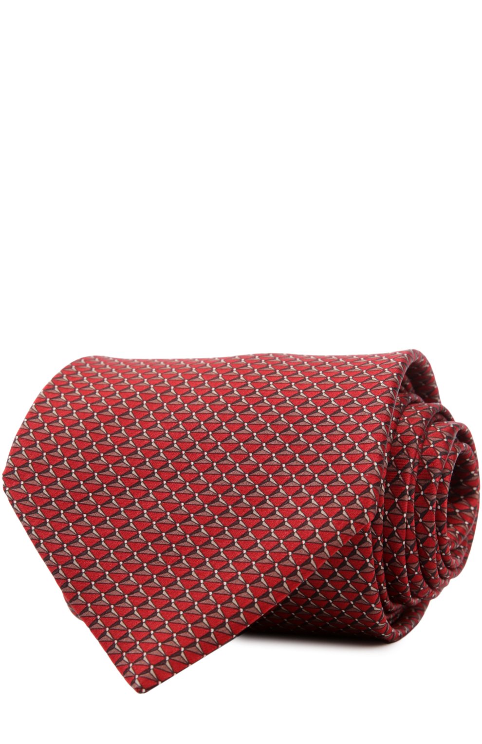 Мужской комплект из галстука и платка LANVIN красного цвета, арт. 4228 | Фото 1 (Материал: Текстиль, Шелк)