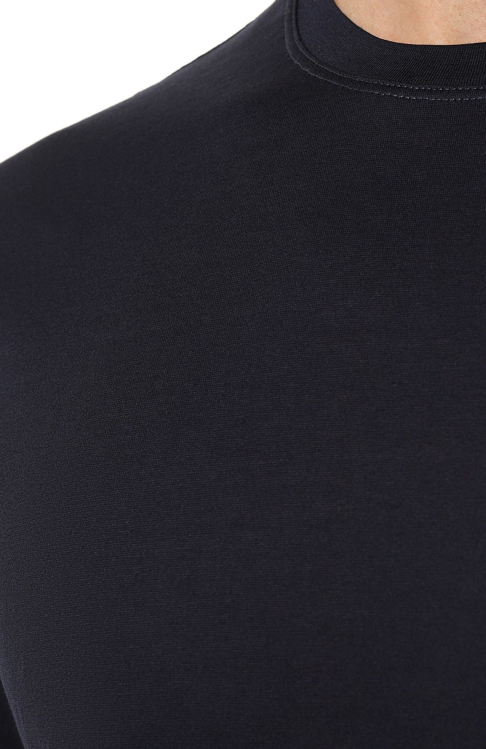 Мужская хлопковая футболка ANDREA CAMPAGNA темно-синего цвета, арт. TSMC/JERLUX | Фото 5 (Принт: Без принта; Рукава: Короткие; Длина (для топов): Стандартные; Материал внешний: Хлопок; Стили: Кэжуэл)