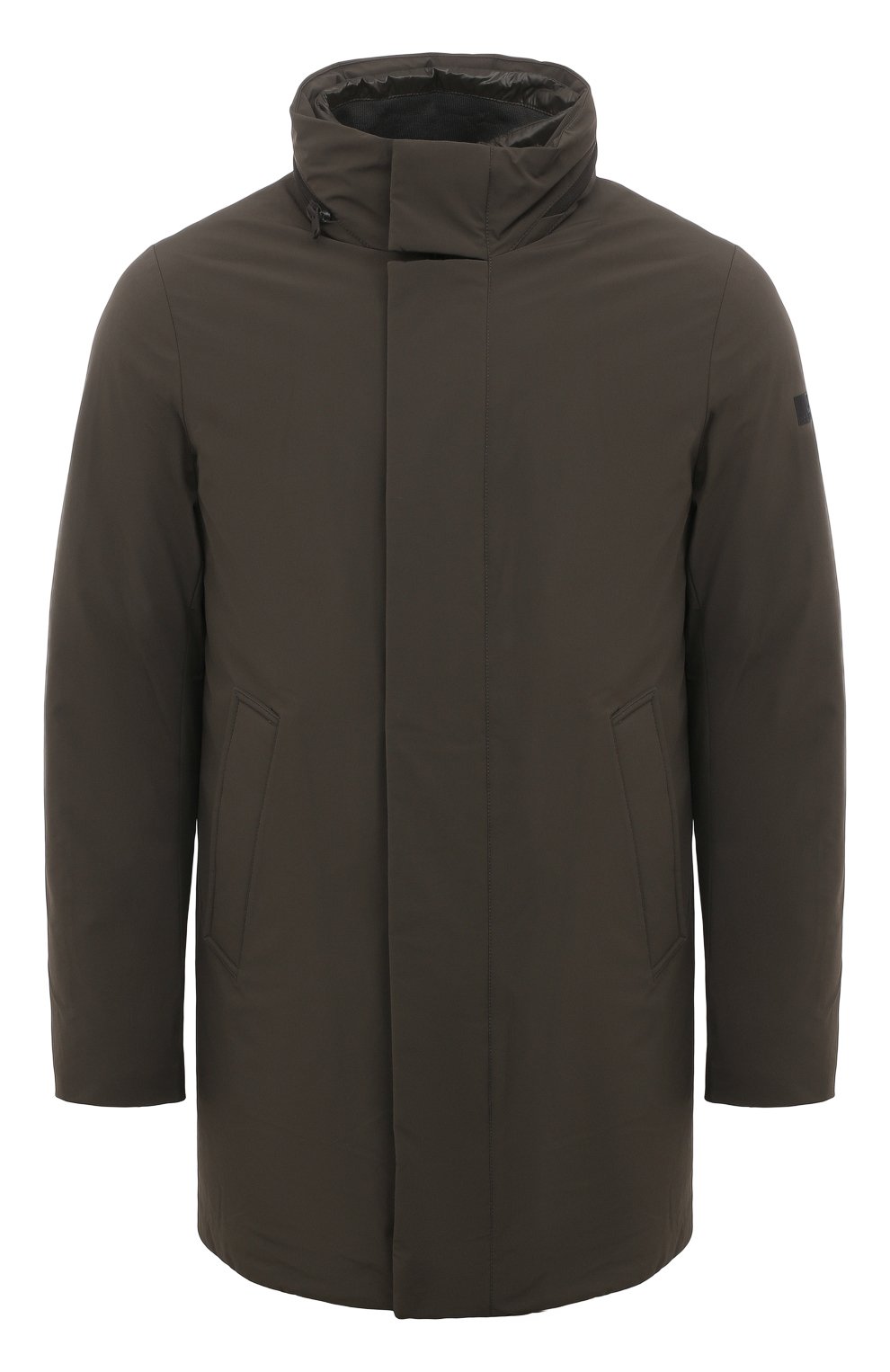 Мужская пуховая куртка HETREGO хаки цвета, арт. 8K463/R0DERICK | Фото 1 (Кросс-КТ: Куртка; Рукава: Длинные; Длина (верхняя одежда): До середины бедра; Материал внешний: Синтетический материал; Материал сплава: Проставлено; Стили: Милитари; Мужское Кросс-КТ: Куртка-пуховая; Материал подклада: Синтетический материал; Драгоценные камни: Проставлено; Материал утеплителя: Пух и перо)