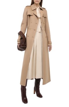 Женское кашемировое пальто GABRIELA HEARST бежевого цвета, арт. 120600 C003 | Фото 2 (Материал внешний: Шерсть, Кашемир; Рукава: Длинные; Стили: Классический; Длина (верхняя одежда): Длинные; 1-2-бортные: Двубортные)